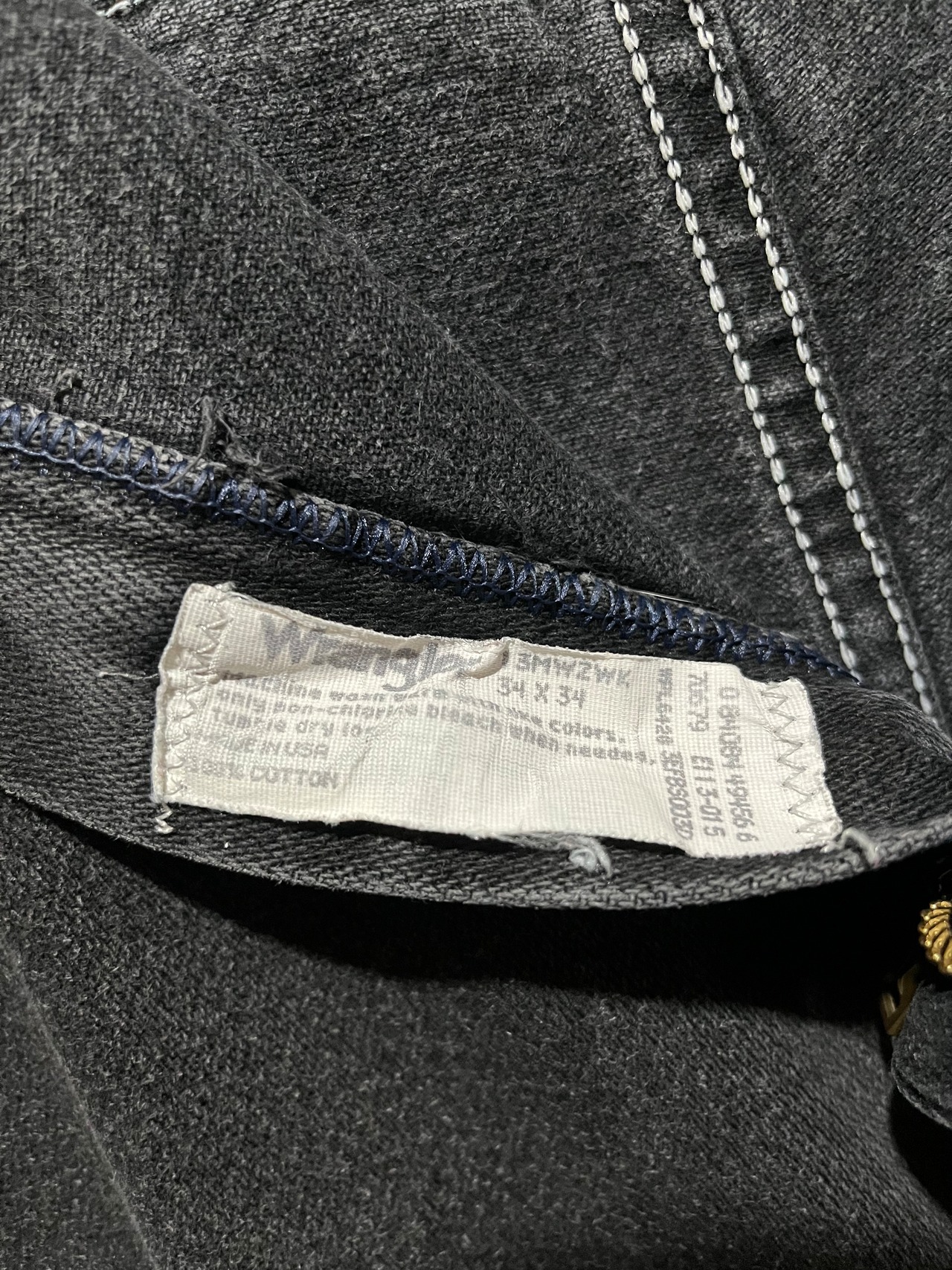 90's Wrangler Black Denim Pants Made in USA 【W34 L29】
