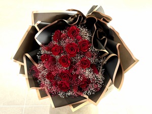 『クリムゾン：Ｂ』＜レッド＞12本のプリザーブドローズ（送料無料）