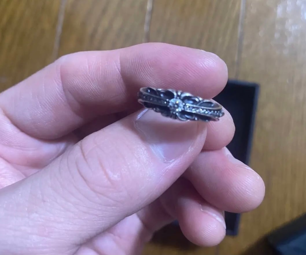 CHROME HEARTS クロムハーツ フローラルクロス パヴェダイヤモンド 指輪