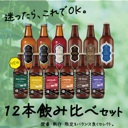 【全部楽しめる！】迷ったらこちら！しっかり楽しむ12本飲み比べセット