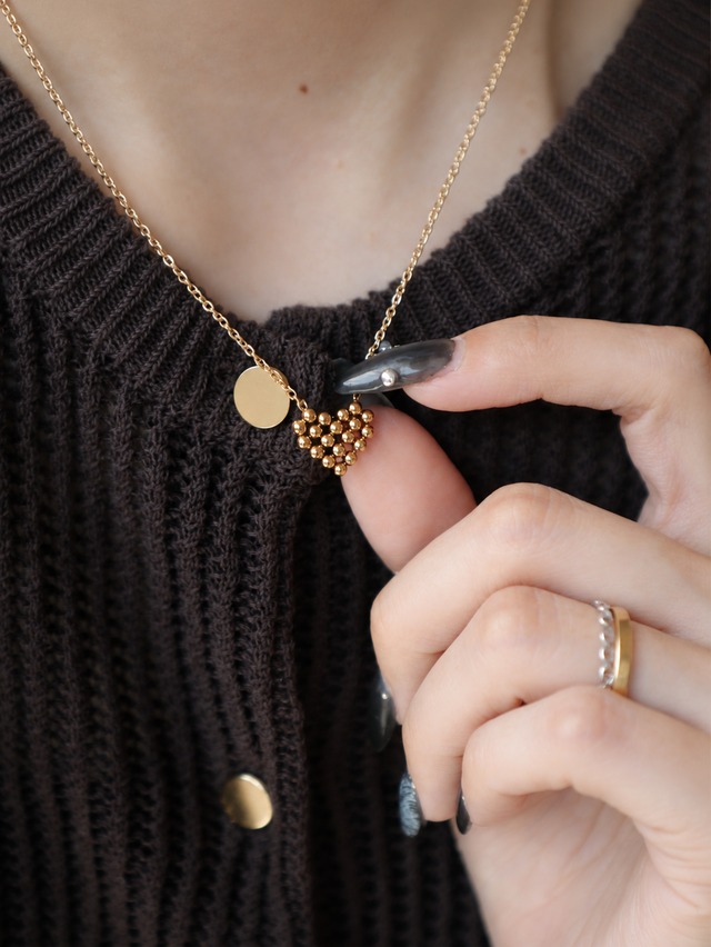 grain heart necklace
