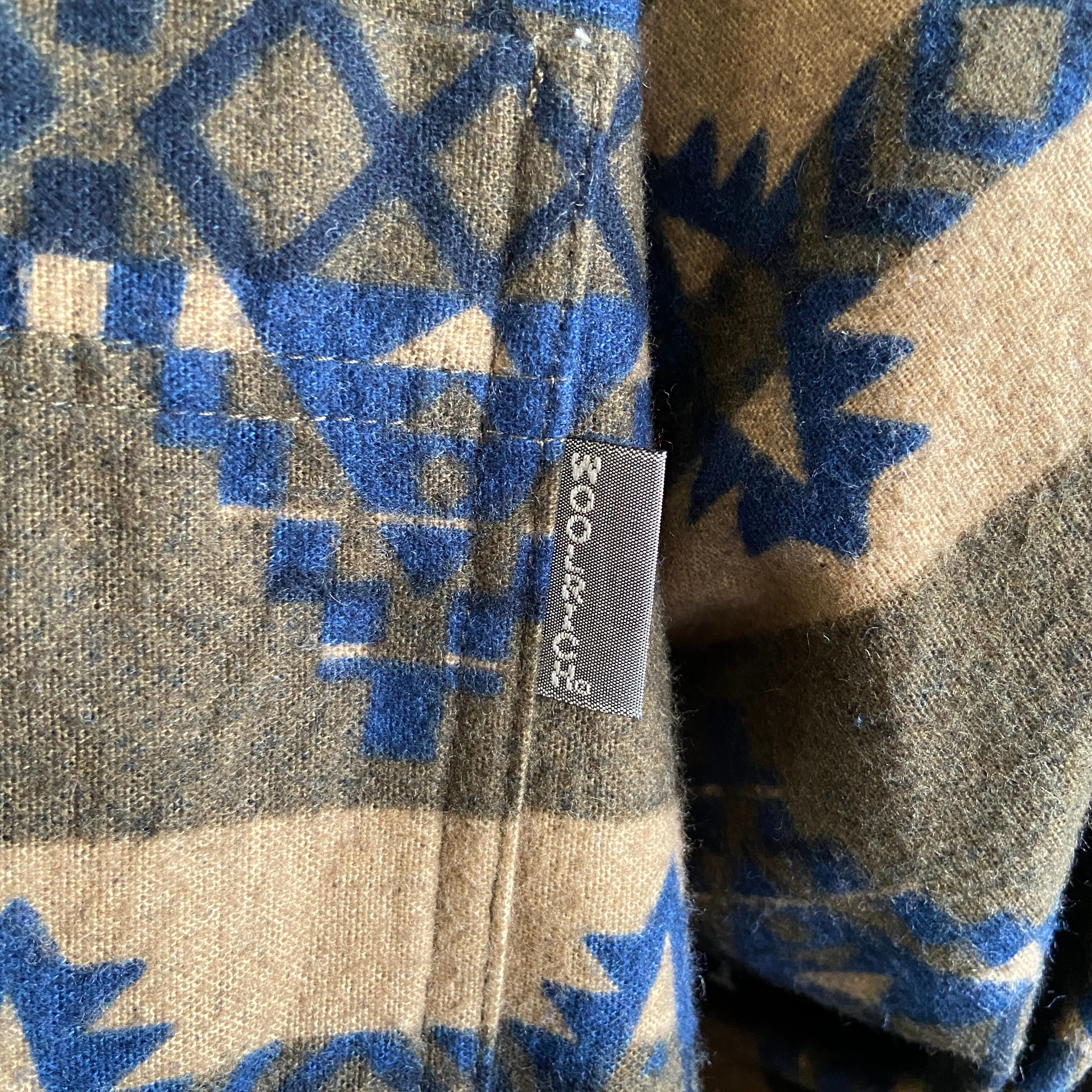 Wool Rich ウールリッチ ネイティブ柄 総柄 長袖 プリントネルシャツ