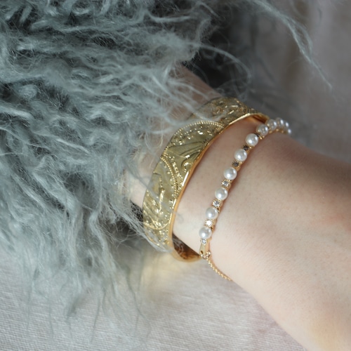 BRACELET || 【通常商品】 BANGLE & BRACELET SET 2 || 2 BRACELETS || GOLD || FBSAL1205N