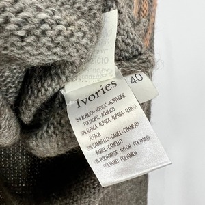 イタリア製 Ivories ノルディック ハイネックニット