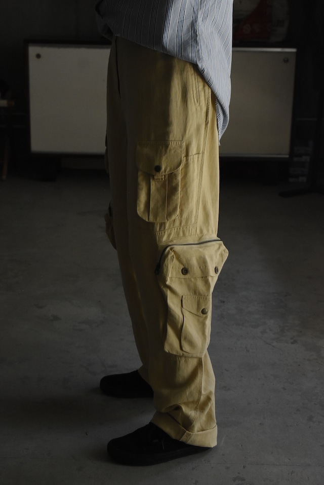OK/90's "polo by Ralph Lauren" silk linen cargo pants