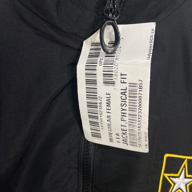 タグ付き未使用 US ARMY ナイロントレーニングジャケット M-R 16年製