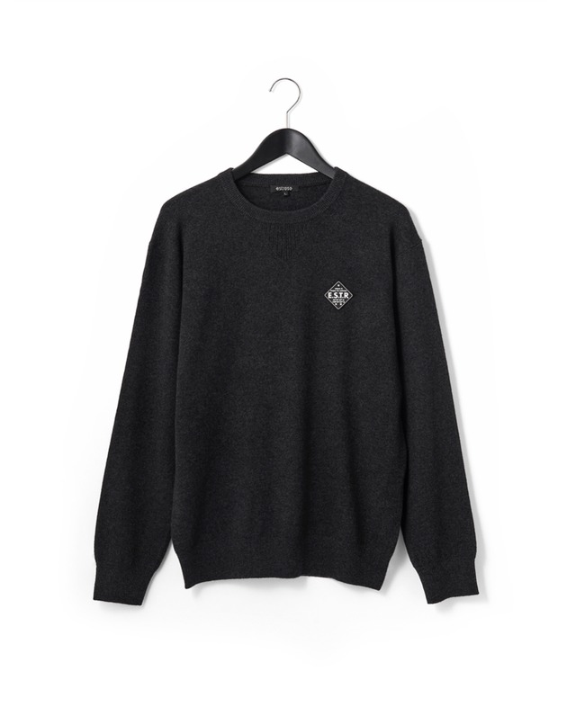 estroso（エストロッソ） ROUND NECK CASHMERE KNIT ラウンドネックカシミヤニット（MEN'S） ES23AW-M012