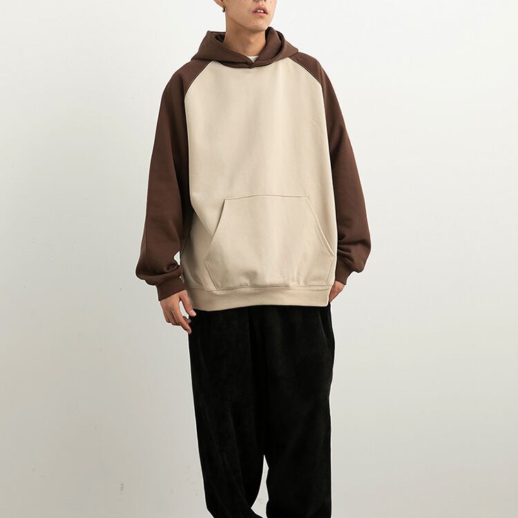 ★SPLICING CONTRAST COLOR HOODIE　　　20282
