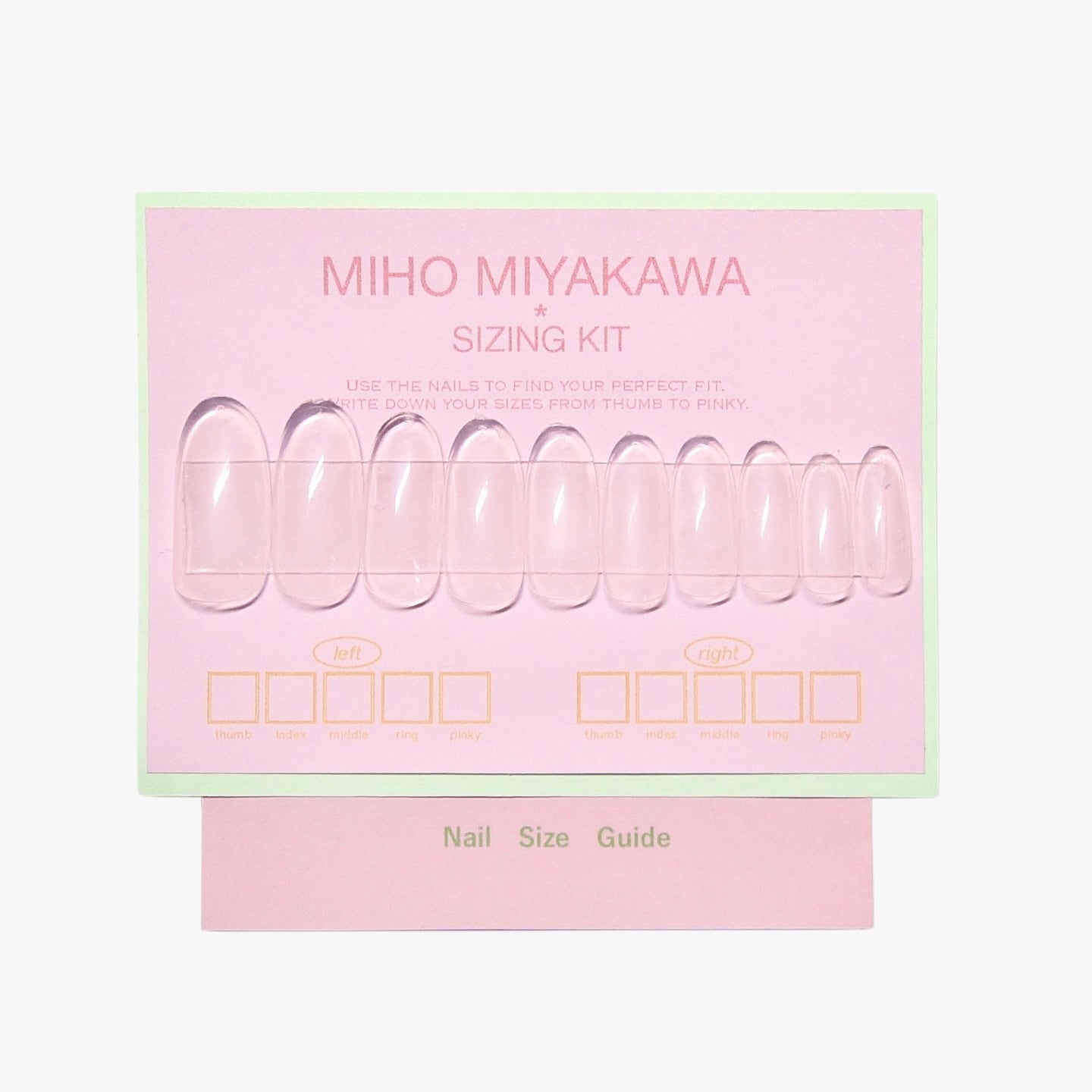 Sizing Kit〈サイズ計測用ネイルチップ〉 | Miho Miyakawa