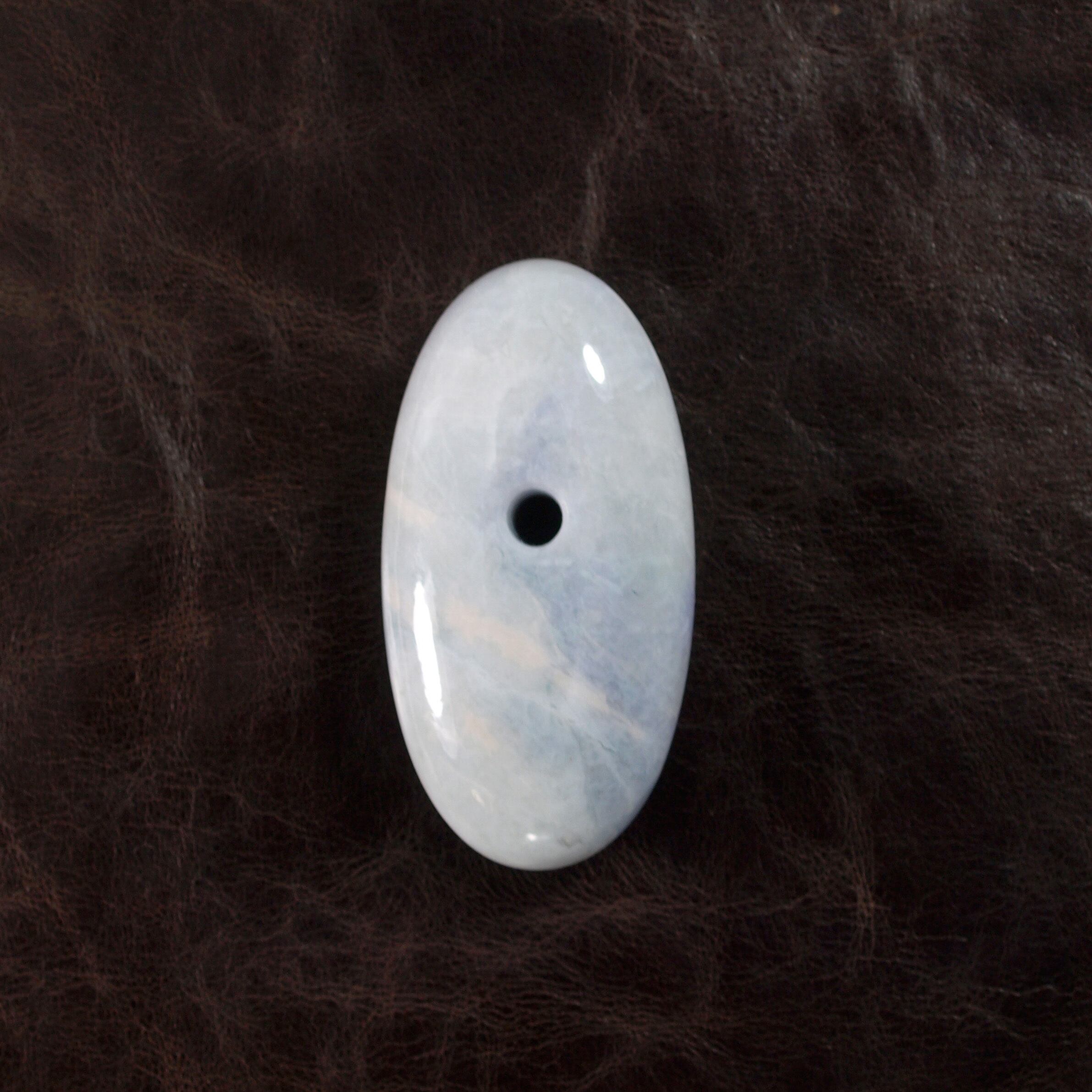 糸魚川翡翠 大珠 ラベンダー 緑 多色系 54mm | URUWA 工房 うるわ