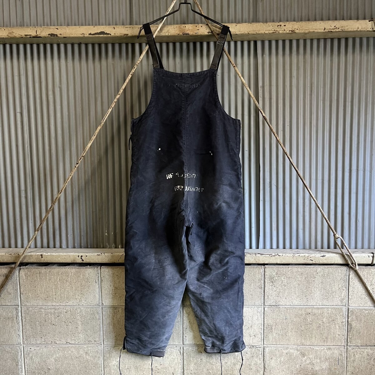 40年代 ビッグサイズ 米軍実品 U.S.NAVY N-1 デッキパンツ 