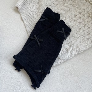 GOODSリボンフレアレッグウォーマー