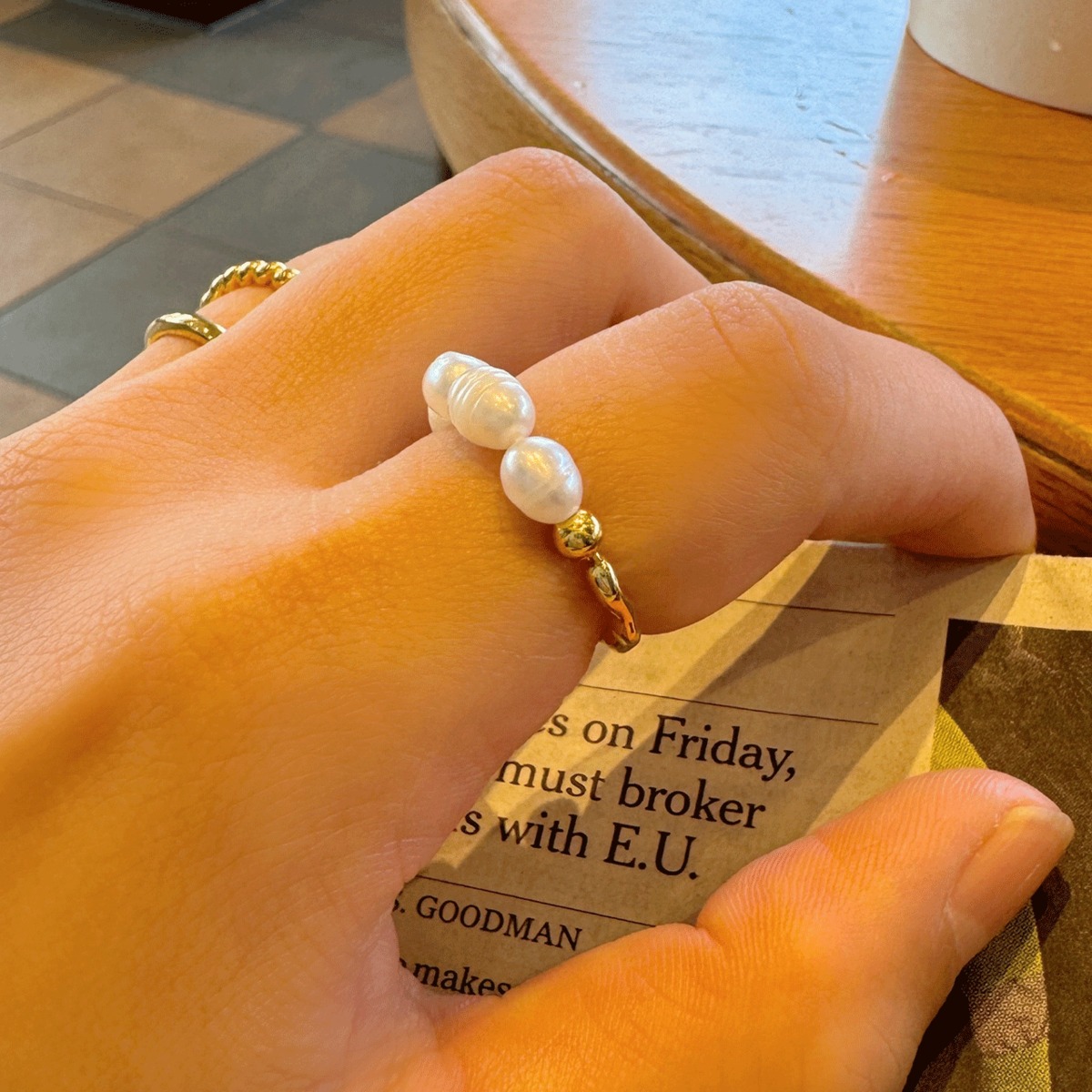 【silver925】 shell ring R55 | M&A