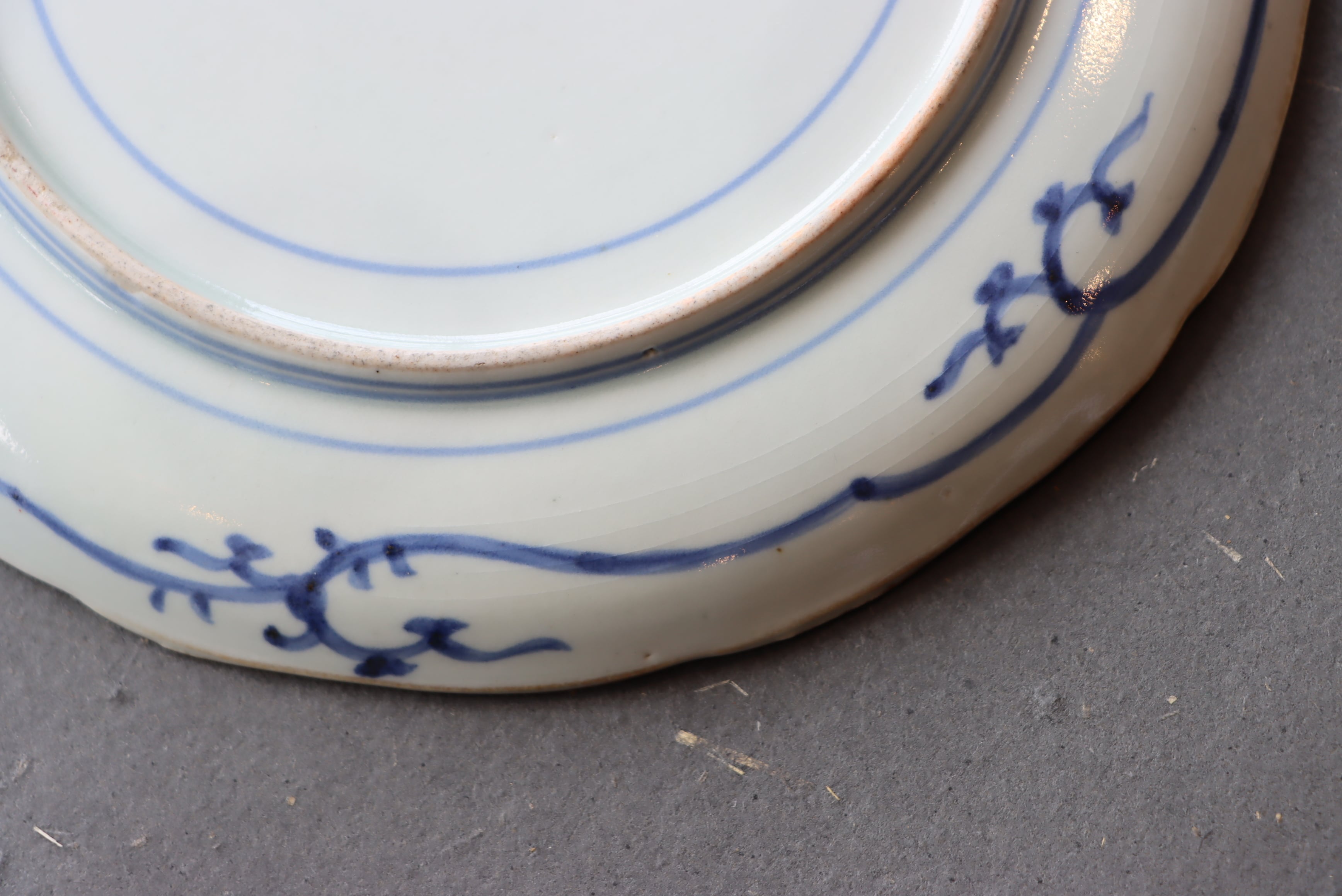 古伊万里 色絵 石畳文 中皿 六寸 六枚組 合箱 /Old Imari medium size
