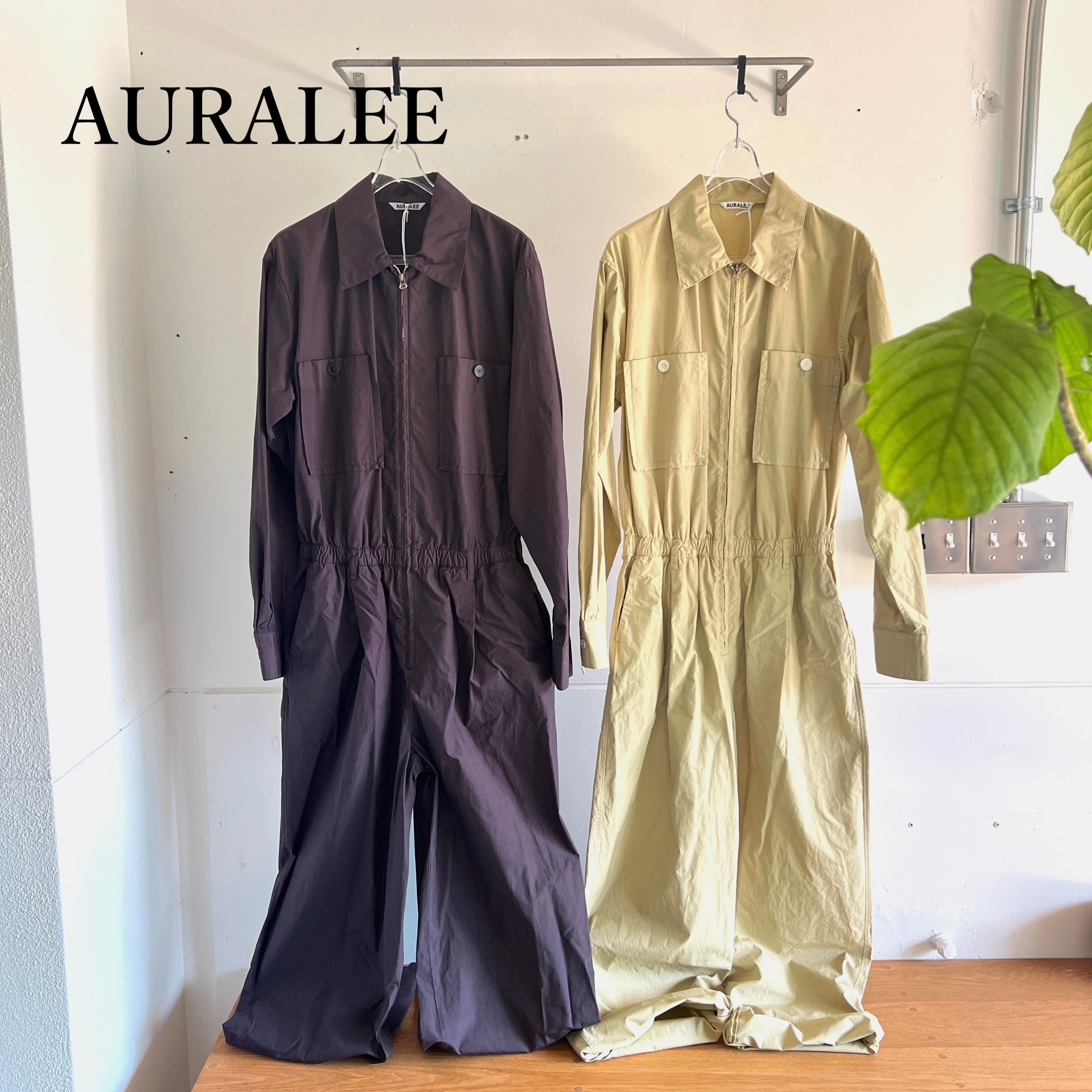 AURALEE/オーラリー・GARMENT-DYED FINX SHUTTLE WEATHER JUMPSUIT | a