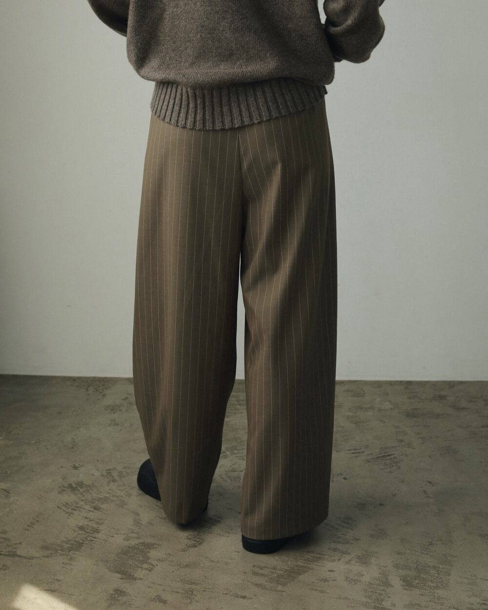 アンヌーク Drawstring Wool Pants 36