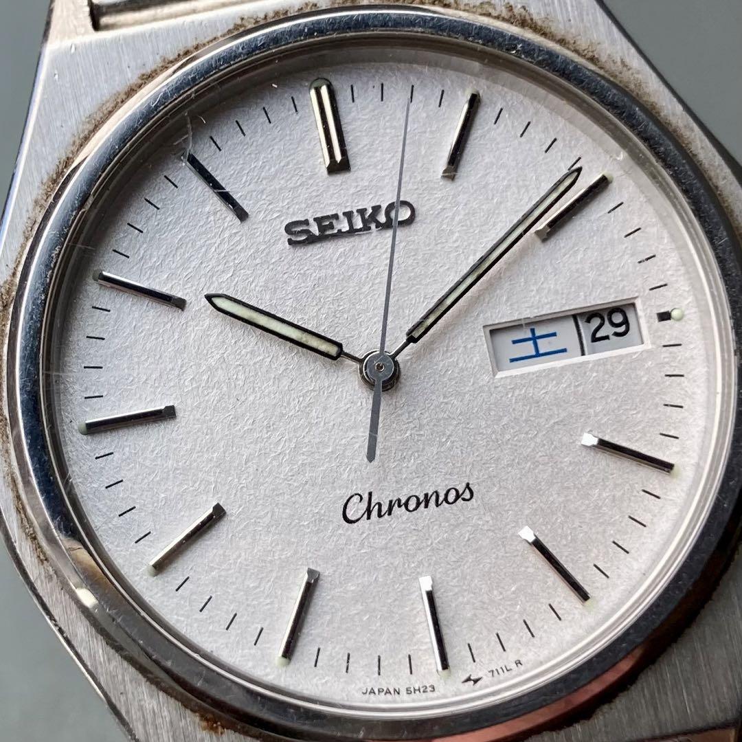 動作品】セイコー クロノス SEIKO Cronos 腕時計 クォーツ メンズ 男性