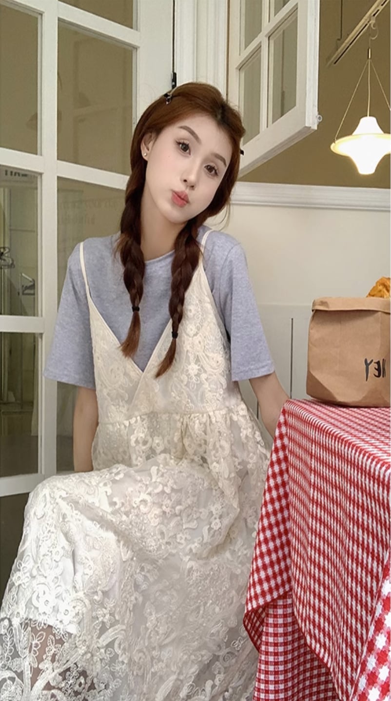 Herpraha tiered camisole dress LITMUS