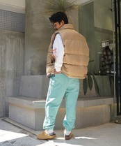 【#Re:room】BIG LOGO PRINT WIDE SWEAT PANTS［REP234］