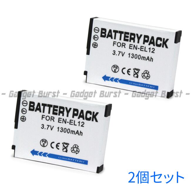 GB origin】Nikonアクションカム互換 リチウムイオンバッテリー3.7V