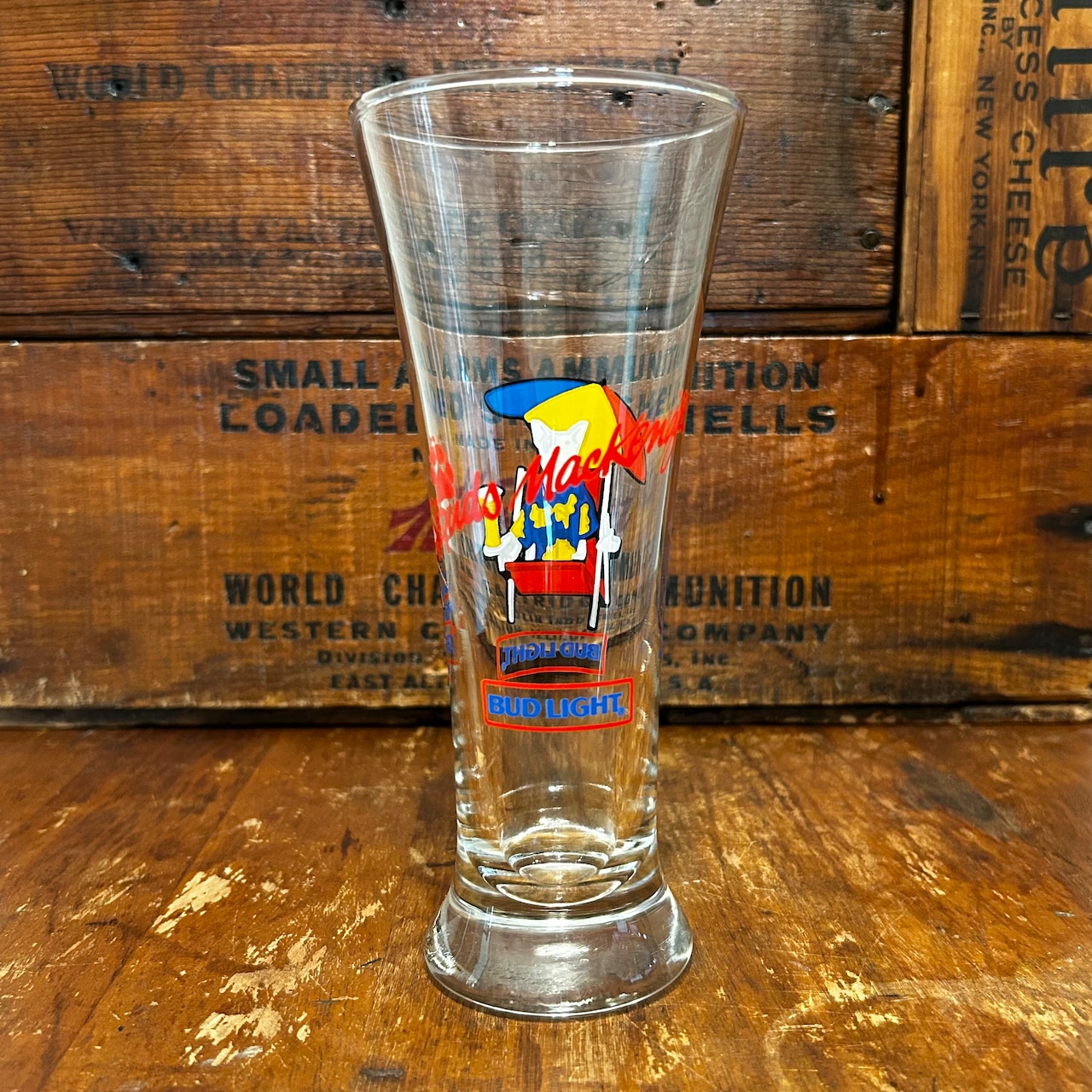 BUD LIGHT 犬　Plimber Glass　ビアグラス　G-30
