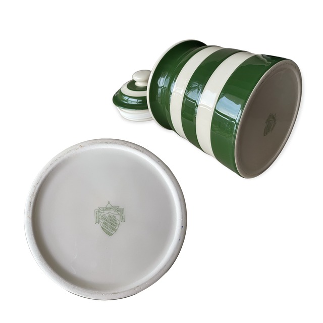 【Cornishware】ジャー｜BISCUITS
