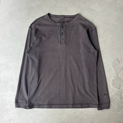 Faded henryneck L/S T-shirt