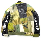 【bomber29】再構築リバーシブル中綿ボンバー military × original print BOMBER JACKET