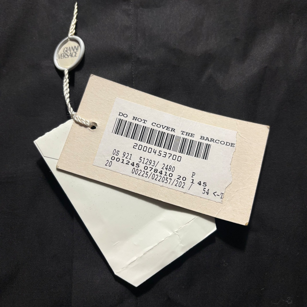 (nos) GIANNI VERSACE black band collar shirt