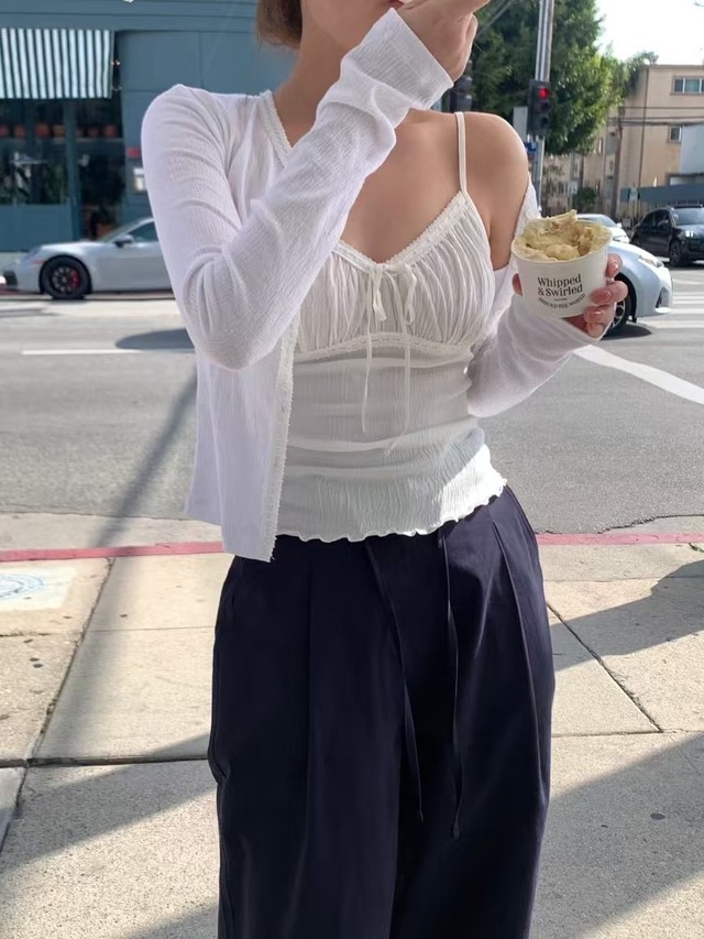 [riette] lace cardigan (即納)