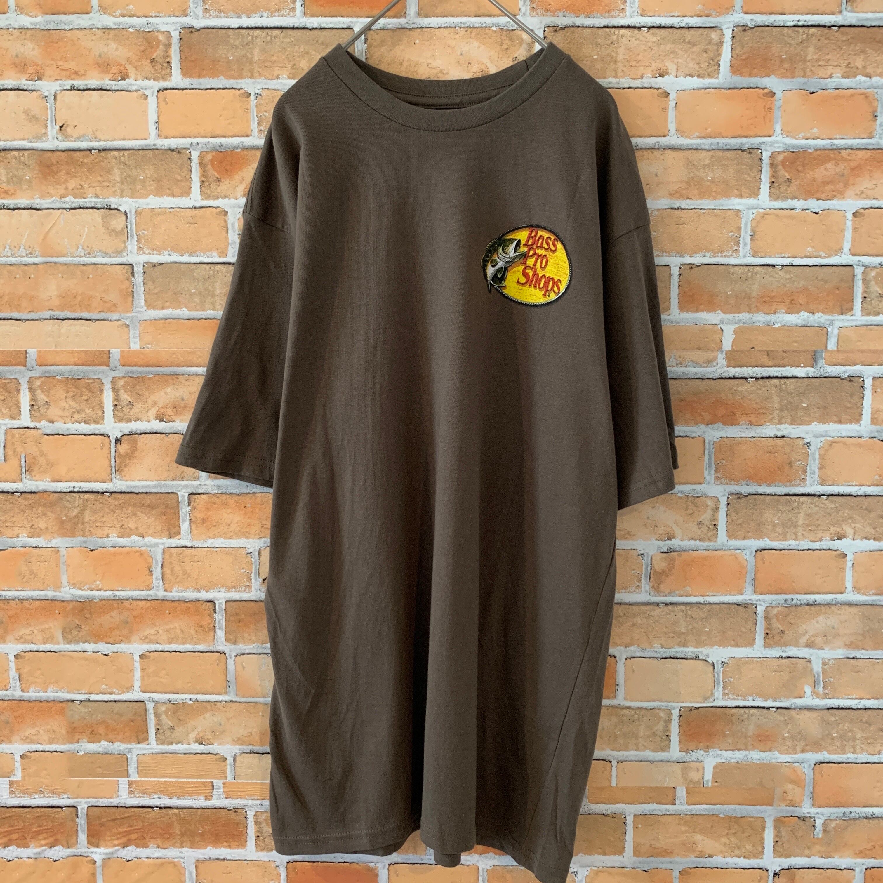 BASS PRO SHOPS】 バックプリント ワンポイント ロゴ Tシャツ 釣り