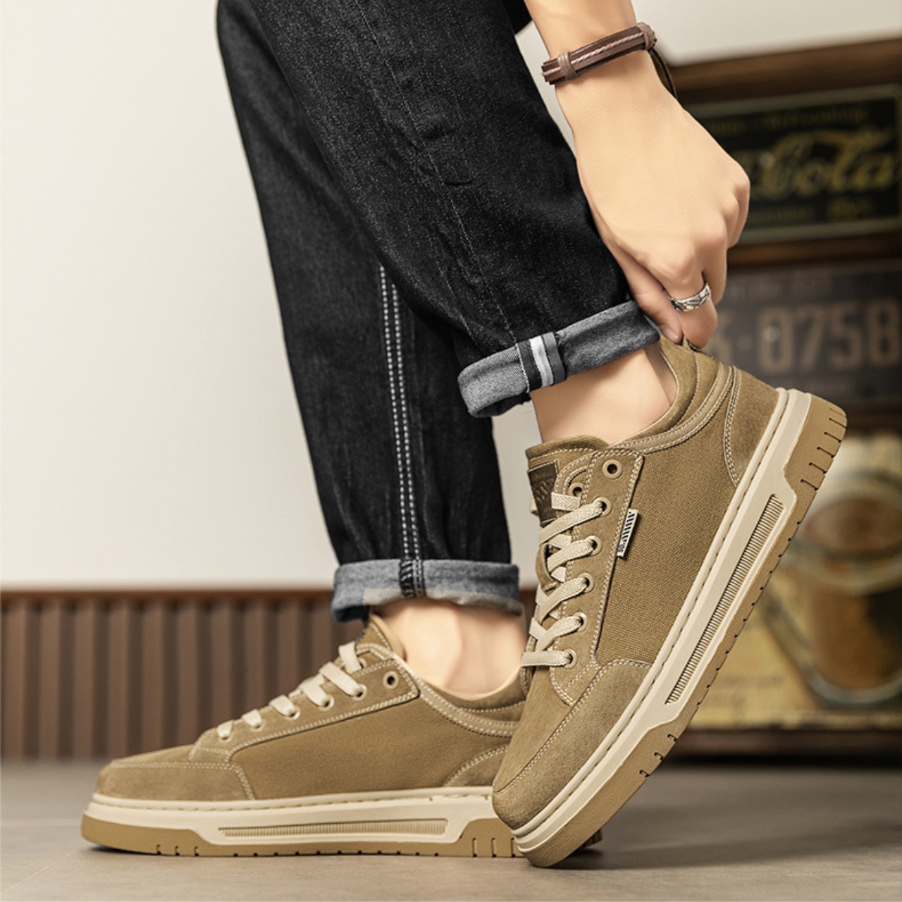 フラットソール ローカットスニーカー af0165