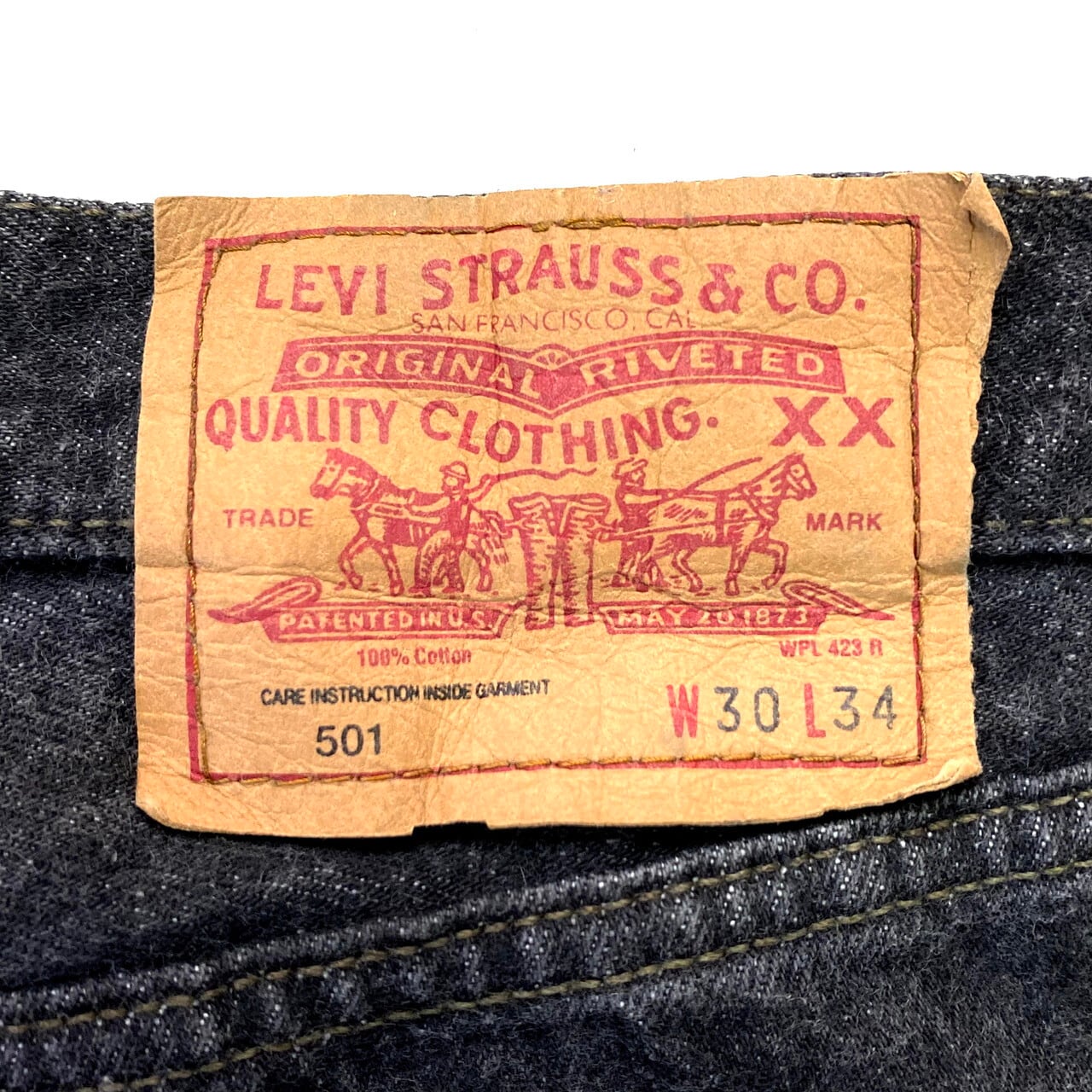 90年代 スペイン製 Levi's ユーロリーバイス 先染め 501 ストレート ...