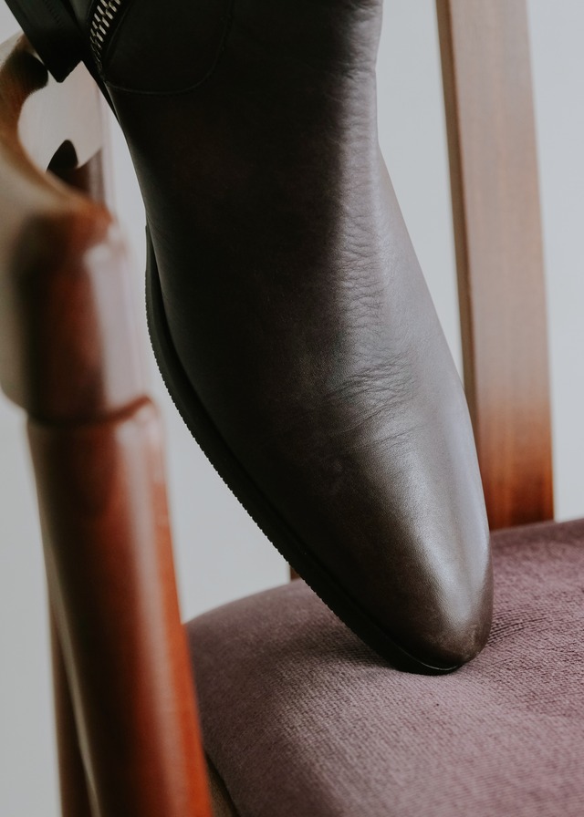 DOLCE&GABBANA pointed toe side zip boots