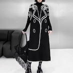 Reversible Knit Sweater Dress | Elegant, Slim-Fit (ME254)