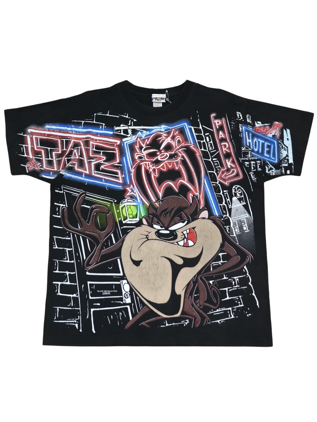 90s Looney Tunes Taz All Over Print L