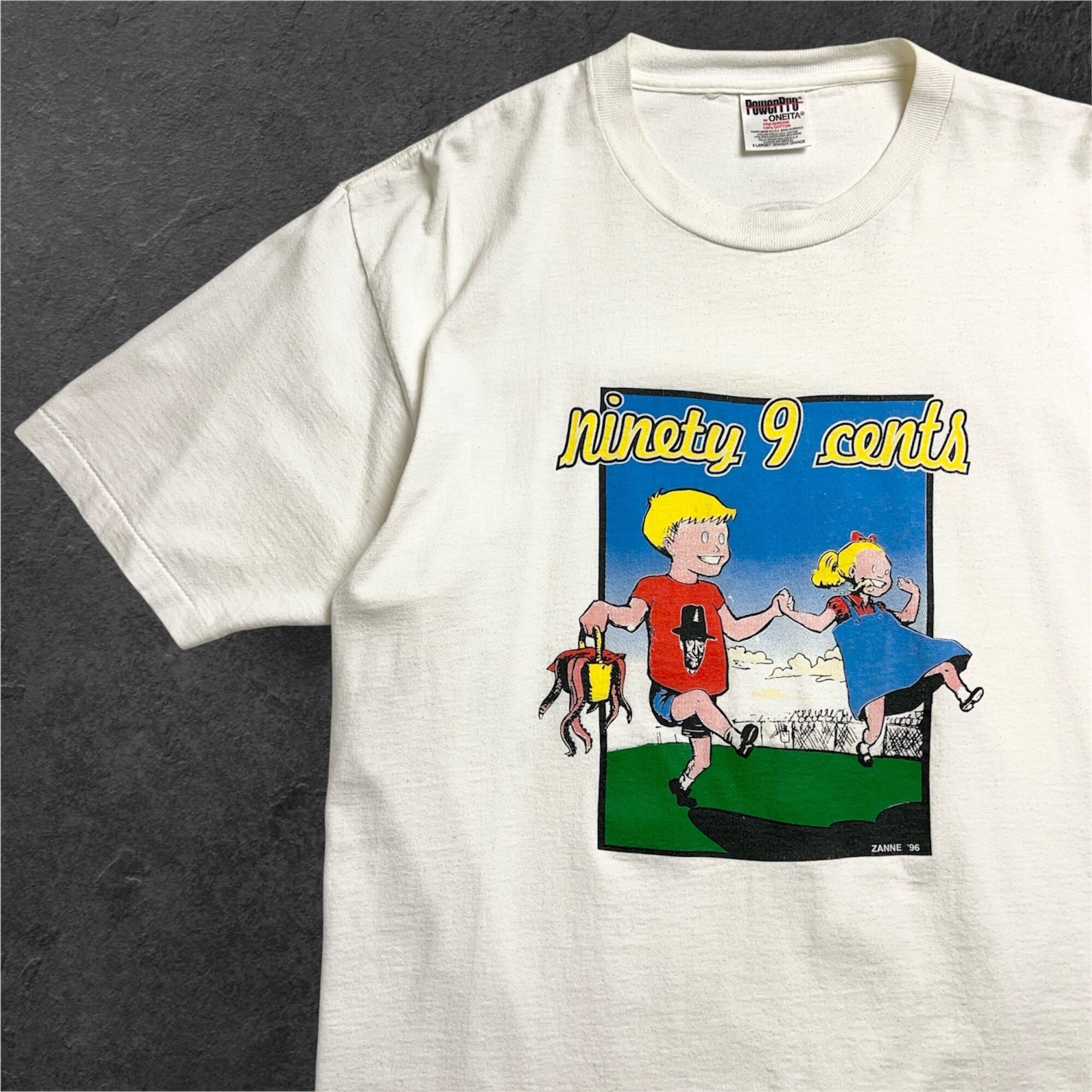 90's Ninety 9 Cents BAND Tshirt 90年代 ハードコア パンクバンドT