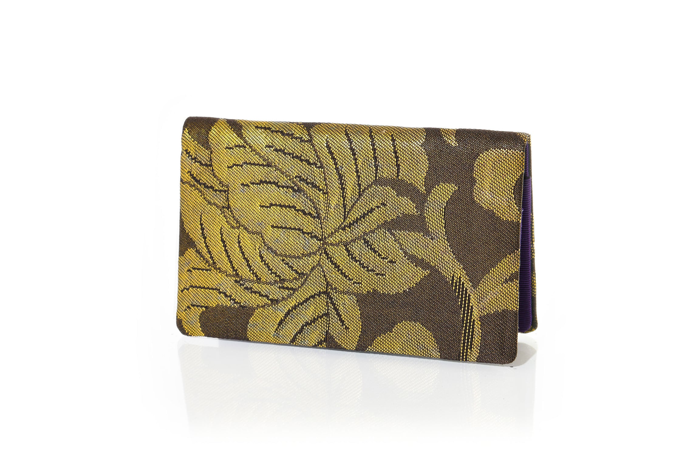 名刺入れ/古代錦/「唐花」/濃茶 /OCH-FKOD-M1-C28-18