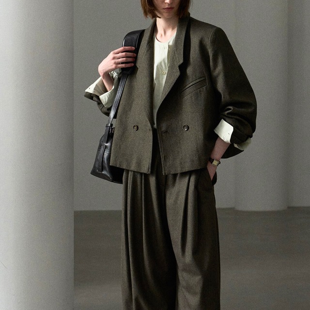 Oversized Double-Breasted Jacket  T3786