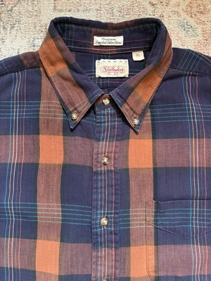 80~90s / USA製 / NORMAN Shirtsmaker / flannel / REMAKE