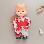 【夏限定】浴衣セット(水色帯赤)メルちゃんソランちゃん