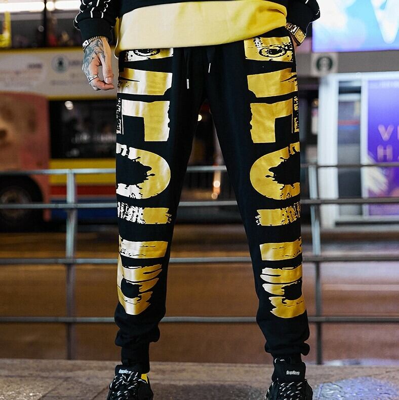 全1色 スウェットパンツ プリント カジュアル ストリート