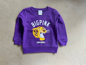 BIG PINK Tiger sweat kids 【パープル】