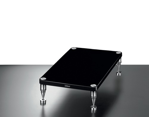 【展示品処分】Solidsteel HF-Bアンプスタンド(1段、グロスブラック)（※２台1組ペア、分売不可）