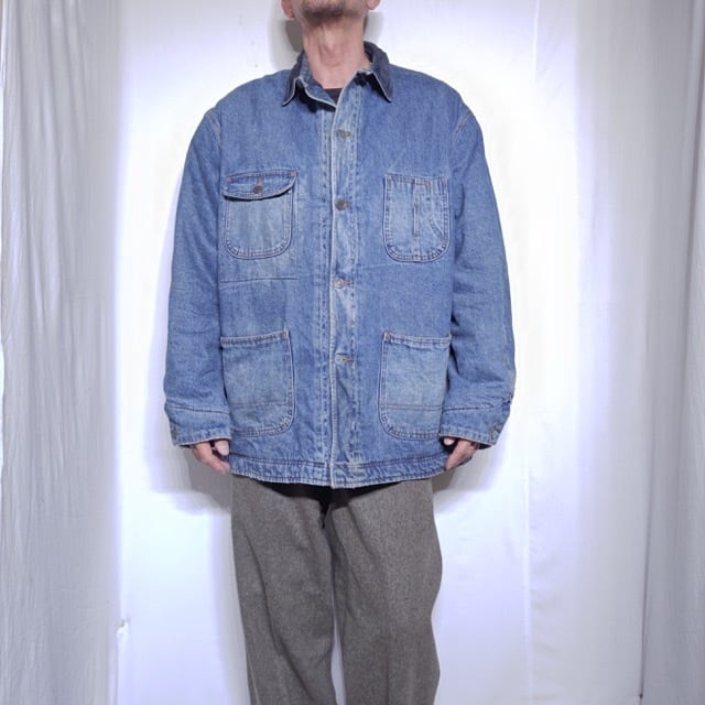 1990s Ralph Lauren Polo Country Blanket Lined Denim Chore Jacket