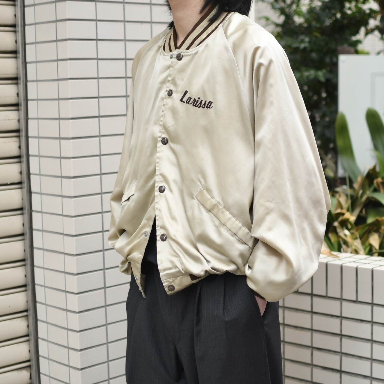 80's KING LOUIE satin varsity Jacket