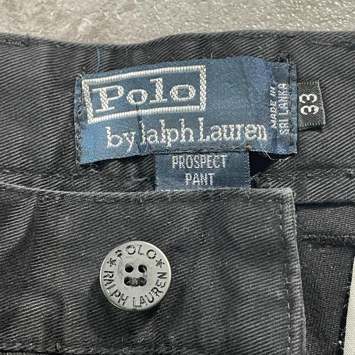 90-00s Polo by Ralph Lauren 33 ブラックパンツ 詳細写真2