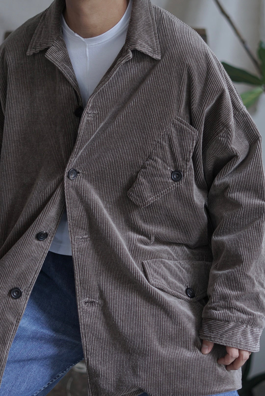 RICORRROBE - COVERALL LIMBO - CASHMERE CORDUROY | Brownie