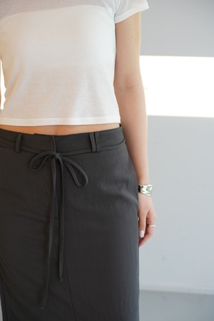 Low west Waist skirt ローウエストマキシスカート　Black