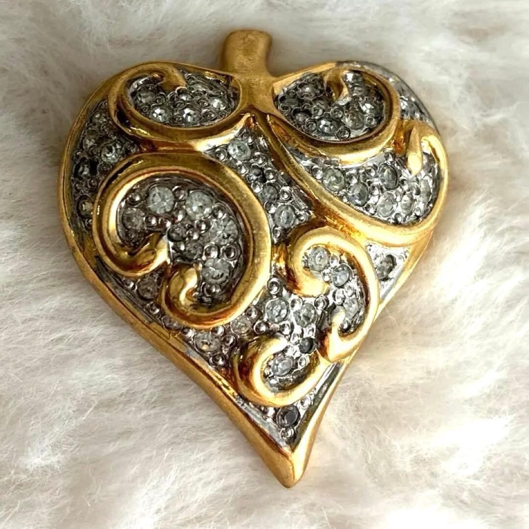 40s Sweet Heart jewelry Puffy Heart Sterling WWⅡ Forget me not 第
